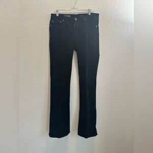 Ag Adriano Goldschmied Black Straight Leg Corduroy